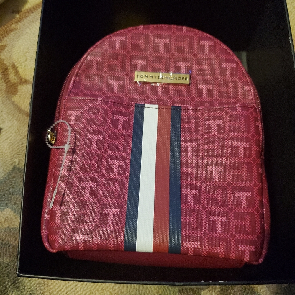 8" Tommy Hilfiger Backpack Style Purse